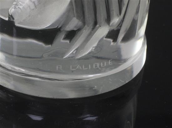 Coq Houdan/Proud Cock. A glass mascot by René Lalique, introduced on 30/4/1929, No.1161 Height 20cm.